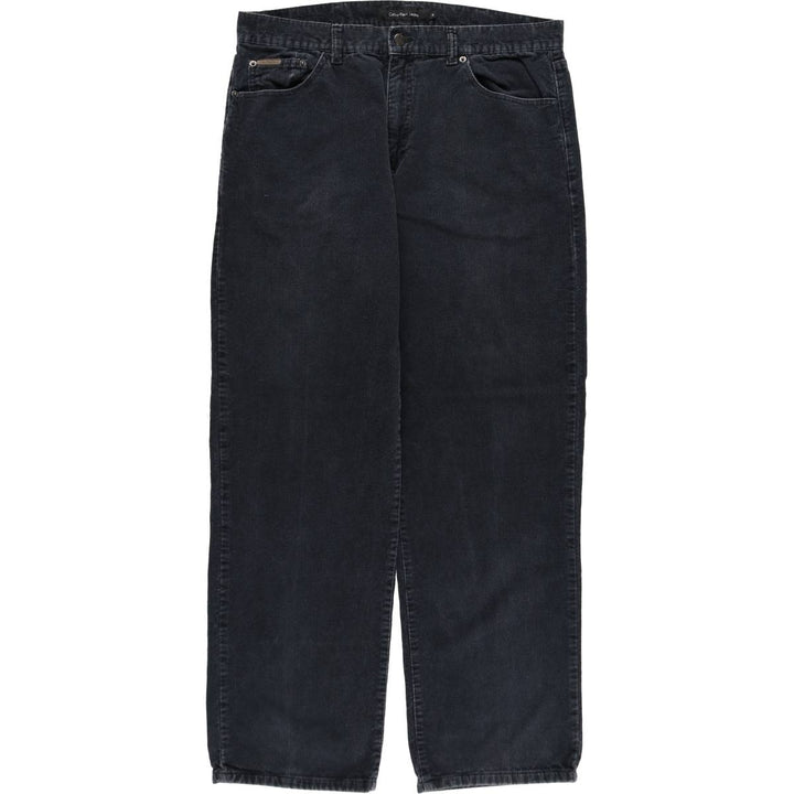 Calvin Klein Jeans corduroy pants for men, size W35 cotton black type Vintage Second Hand
