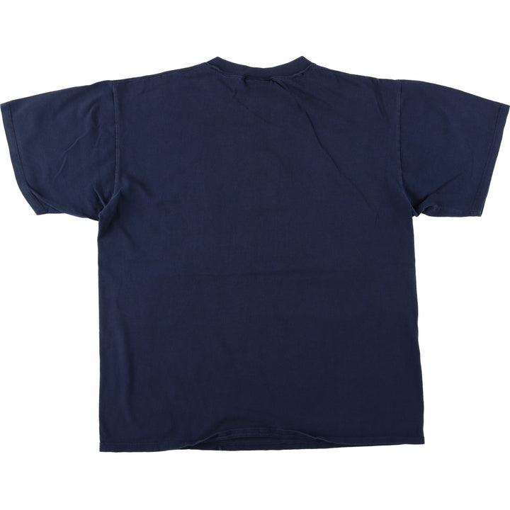 90'S TEAM EDITION APPAREL College T-shirt, Made in USA, Men's Size L (approx.), Vintage cotton navy blue type Vintage Second Hand