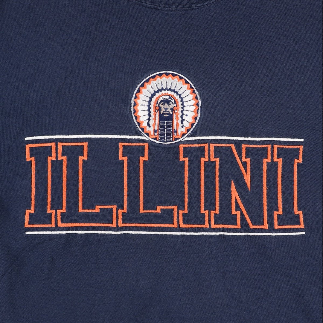 90'S TEAM EDITION APPAREL College T-shirt, Made in USA, Men's Size L (approx.), Vintage cotton navy blue type Vintage Second Hand