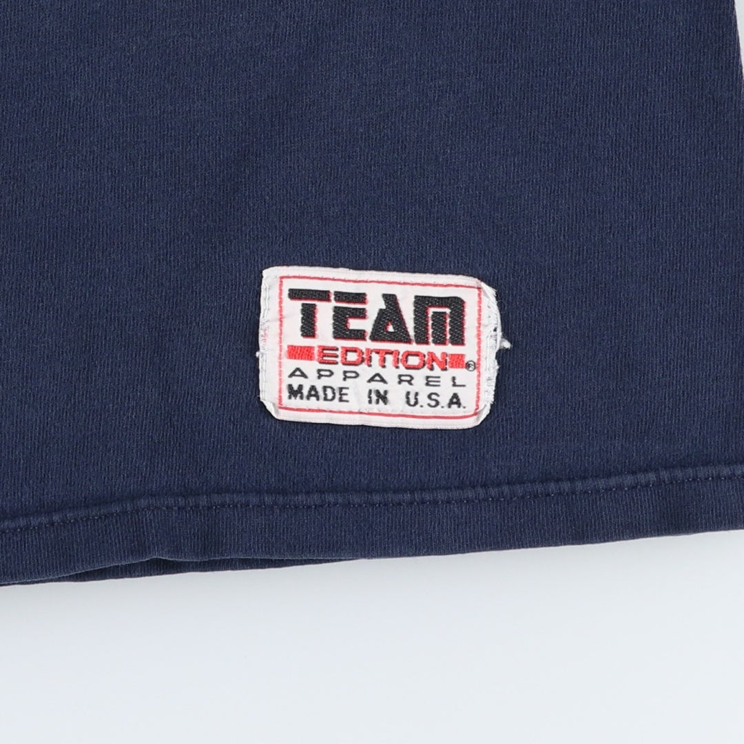 90'S TEAM EDITION APPAREL College T-shirt, Made in USA, Men's Size L (approx.), Vintage cotton navy blue type Vintage Second Hand