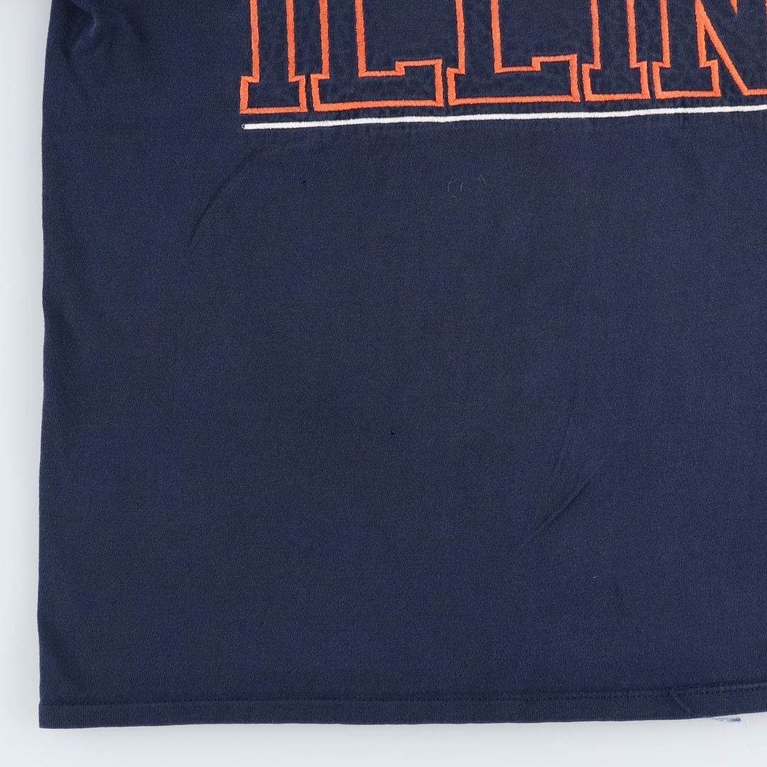 90'S TEAM EDITION APPAREL College T-shirt, Made in USA, Men's Size L (approx.), Vintage cotton navy blue type Vintage Second Hand