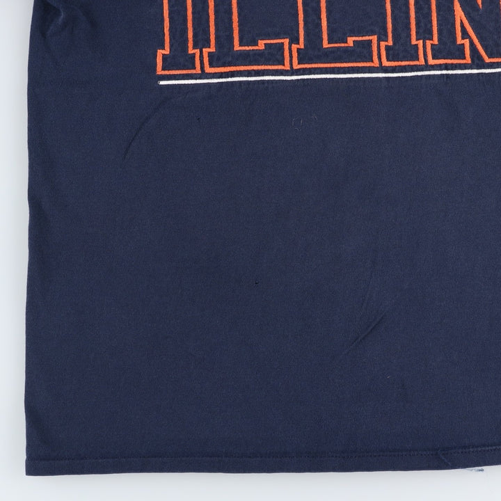 90'S TEAM EDITION APPAREL College T-shirt, Made in USA, Men's Size L (approx.), Vintage cotton navy blue type Vintage Second Hand