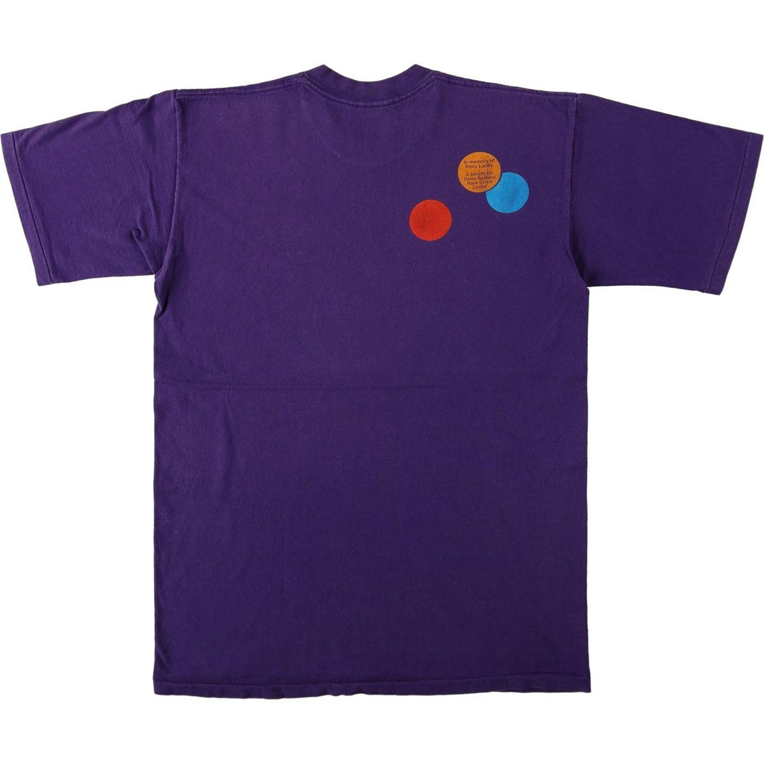 ~90'S JUGGLERS FESTIVAL Print T-Shirt, Men's Size L (Equivalent), Vintage unclear purple type Vintage Second Hand