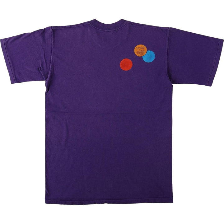 ~90'S JUGGLERS FESTIVAL Print T-Shirt, Men's Size L (Equivalent), Vintage unclear purple type Vintage Second Hand