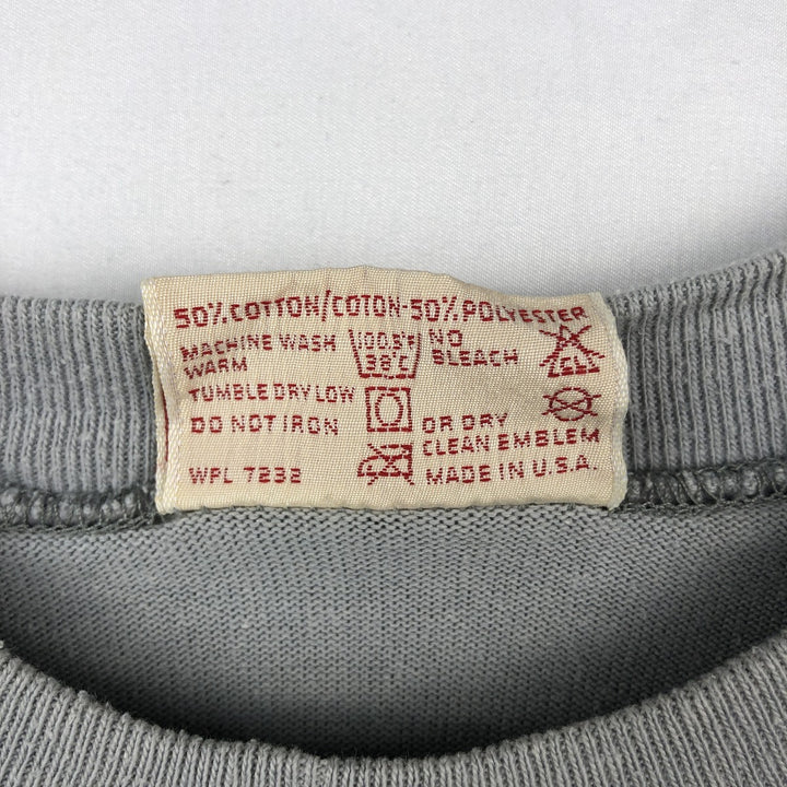 90'S Russell Sportswear Plain Blank Sweatshirt, Made in USA, Men's Size L (Equivalent), Vintage cotton gray type Vintage Second Hand