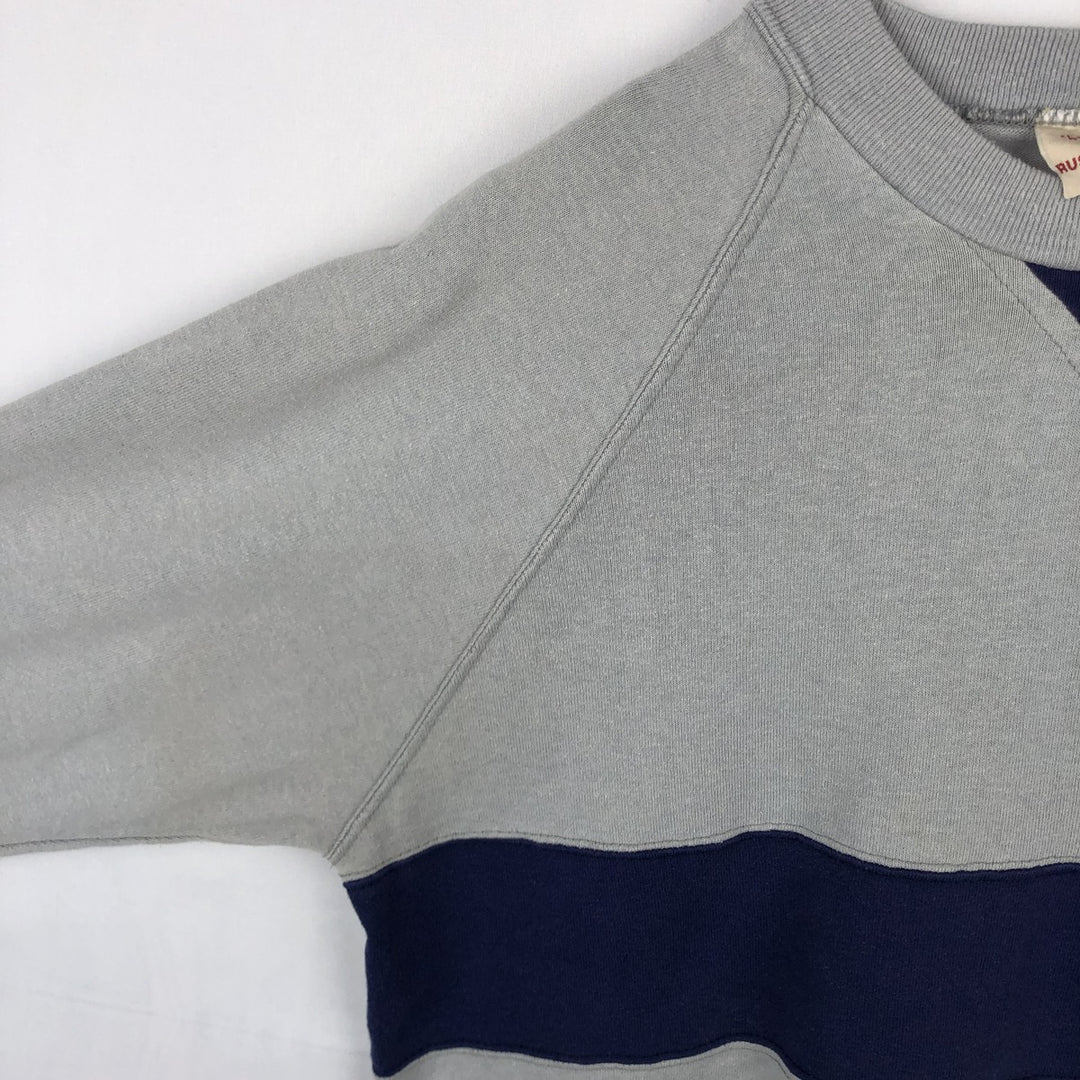 90'S Russell Sportswear Plain Blank Sweatshirt, Made in USA, Men's Size L (Equivalent), Vintage cotton gray type Vintage Second Hand