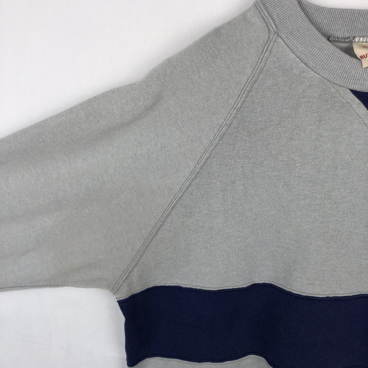 90'S Russell Sportswear Plain Blank Sweatshirt, Made in USA, Men's Size L (Equivalent), Vintage cotton gray type Vintage Second Hand