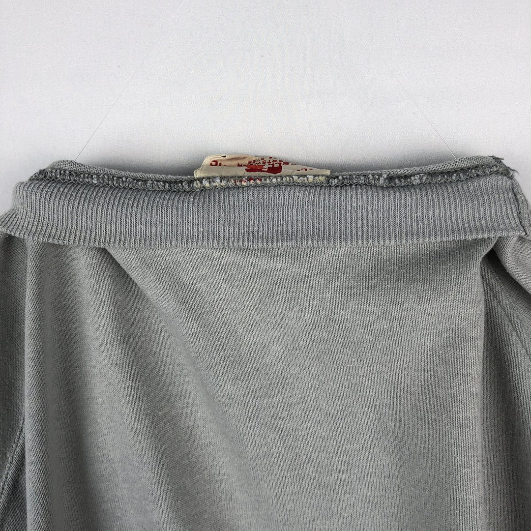90'S Russell Sportswear Plain Blank Sweatshirt, Made in USA, Men's Size L (Equivalent), Vintage cotton gray type Vintage Second Hand
