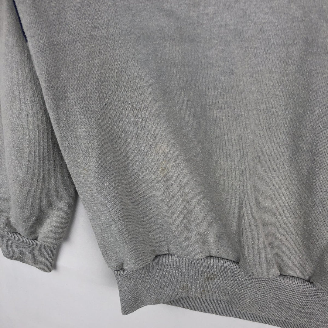 90'S Russell Sportswear Plain Blank Sweatshirt, Made in USA, Men's Size L (Equivalent), Vintage cotton gray type Vintage Second Hand