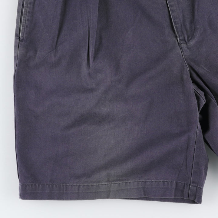 Ralph Lauren POLO by Ralph Lauren TYLER SHORT Two-pleat chino shorts, short pants, men's size W36 cotton navy blue type Vintage Second Hand