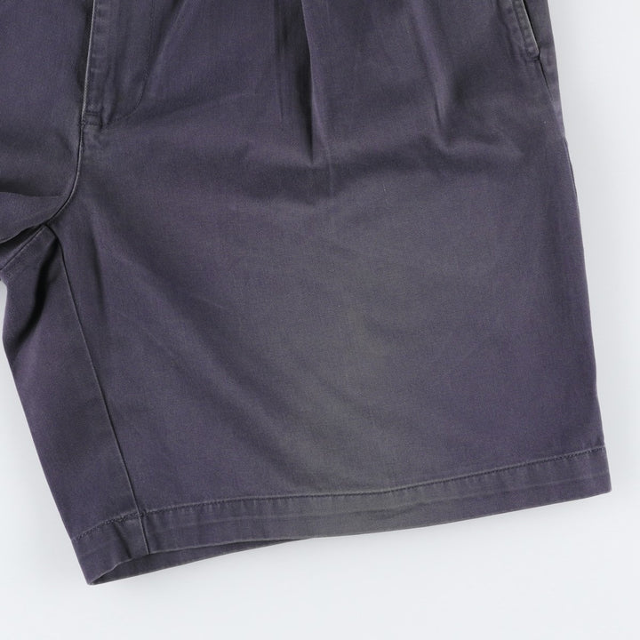Ralph Lauren POLO by Ralph Lauren TYLER SHORT Two-pleat chino shorts, short pants, men's size W36 cotton navy blue type Vintage Second Hand