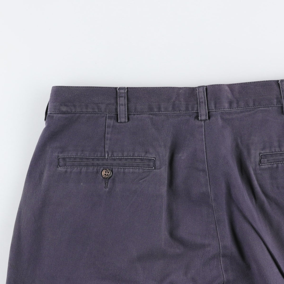 Ralph Lauren POLO by Ralph Lauren TYLER SHORT Two-pleat chino shorts, short pants, men's size W36 cotton navy blue type Vintage Second Hand
