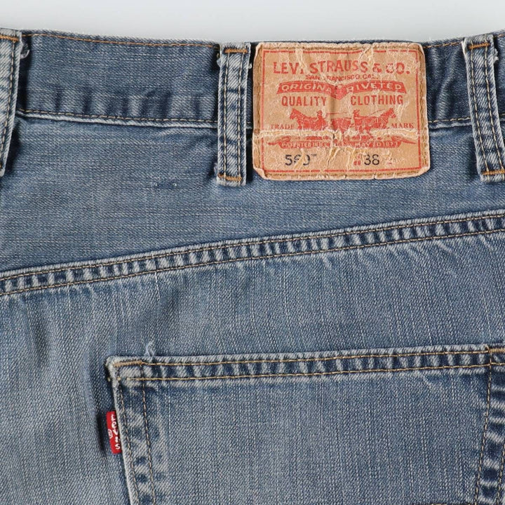 Levi's 569 Loose Straight Denim Shorts (Men's W38 equivalent) cotton blue type Vintage Second Hand