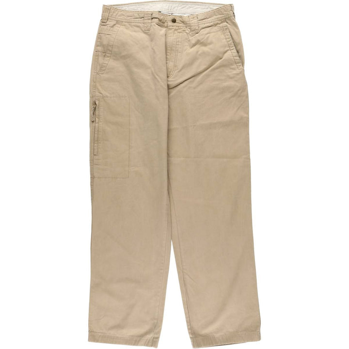 2000'S Columbia cotton pants, men's size W34 (approx.) cotton Beige type Vintage Second Hand