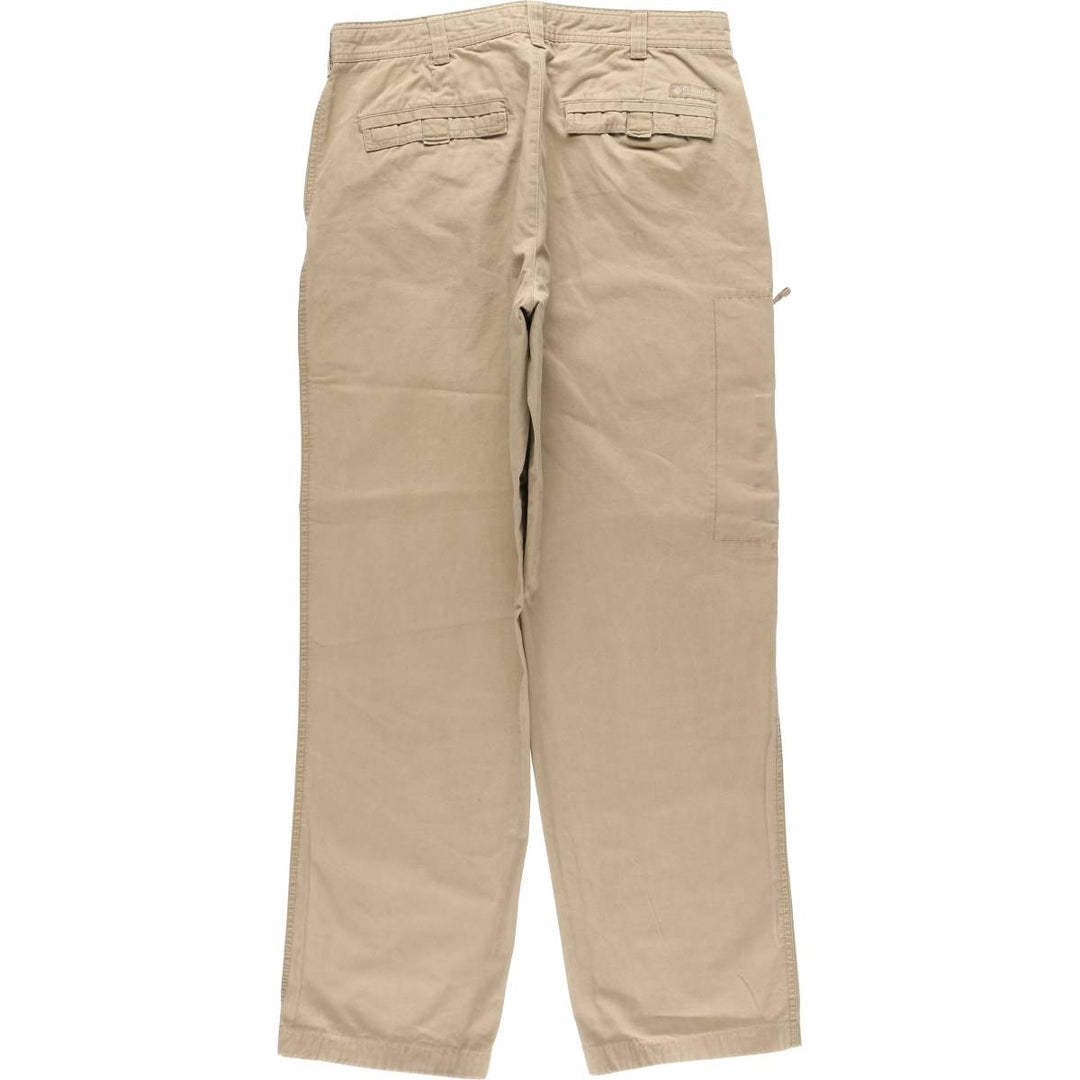 2000'S Columbia cotton pants, men's size W34 (approx.) cotton Beige type Vintage Second Hand