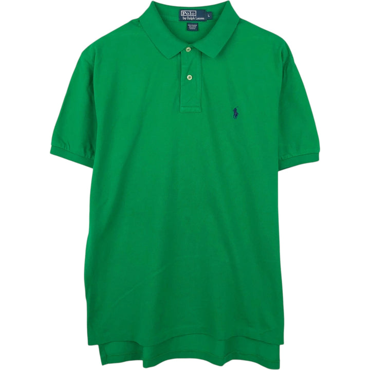 Ralph Lauren POLO by Ralph Lauren short sleeve polo shirt, men's size L cotton green type Vintage Second Hand