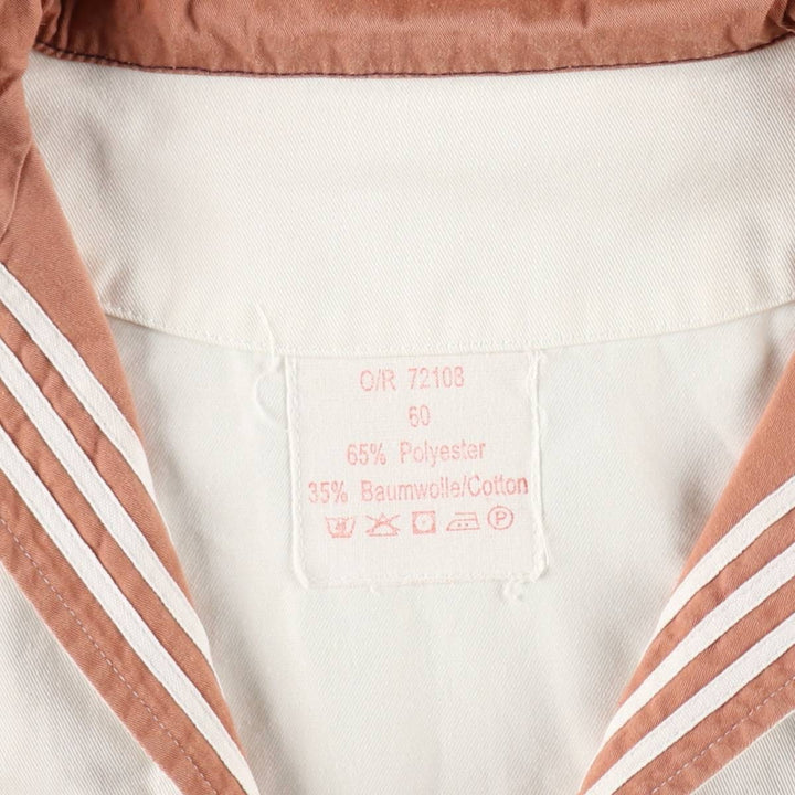 80s-90'S Long-Sleeved Sailor Shirt, Women's Size XL (Equivalent), Vintage polyester white type Vintage Second Hand