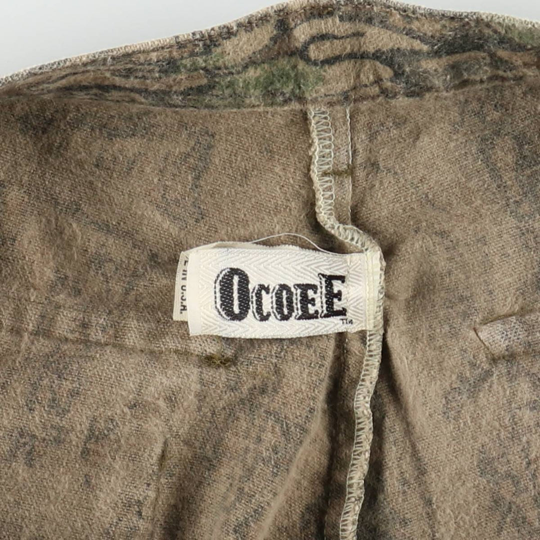 90'S OCOEE Camouflage Pattern Real Tree Camo Bush Pants, Made in USA, Men's W36 (approx.), Vintage cotton Khaki type Vintage Second Hand