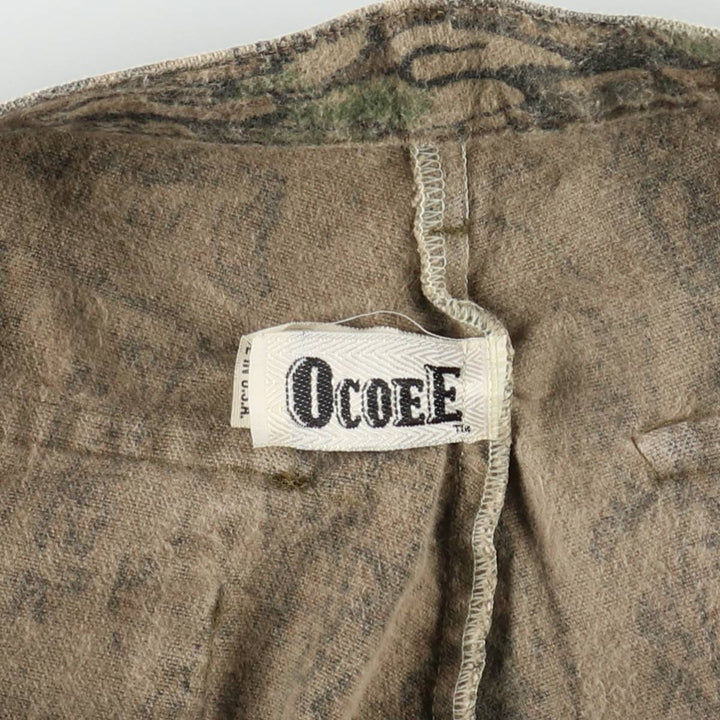 90'S OCOEE Camouflage Pattern Real Tree Camo Bush Pants, Made in USA, Men's W36 (approx.), Vintage cotton Khaki type Vintage Second Hand