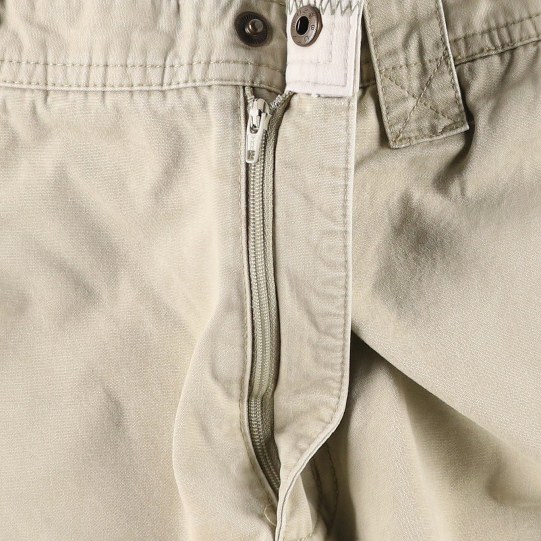 2000'S Columbia Duck Cotton Pants, Men's Size W34 (approx.) cotton Khaki type beige Vintage Second Hand