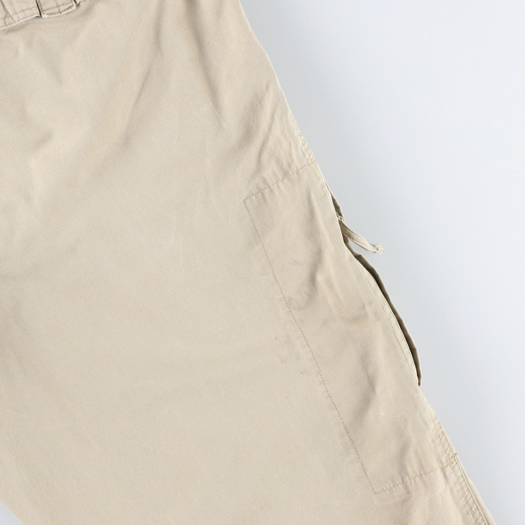 2000'S Columbia Duck Cotton Pants, Men's Size W34 (approx.) cotton Khaki type beige Vintage Second Hand