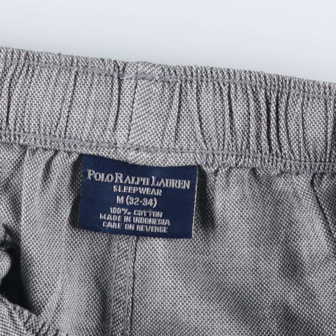 Ralph Lauren POLO RALPH LAUREN SLEEPWEAR Pajama Pants, Men's Size M cotton gray type Vintage Second Hand
