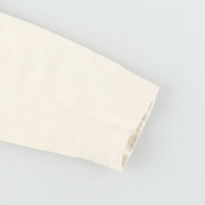 Ralph Lauren peaked lapel linen tailored jacket, women's size M (approx.) linen ivory Vintage Second Hand