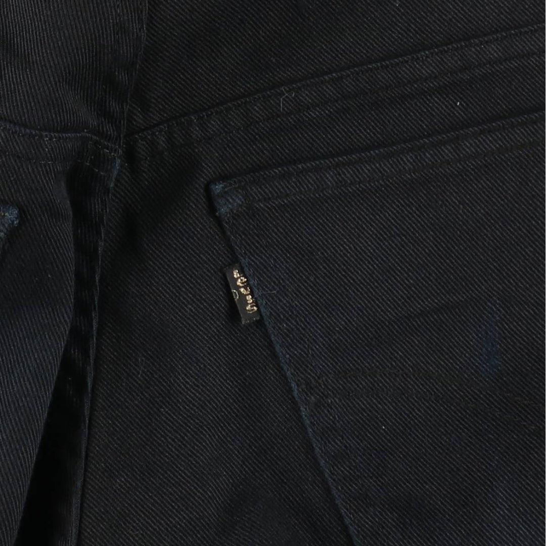 1990'S Levi's STA-PREST Euro Model Slacks Pants, Made in Italy, Men's W29 (approx.), Vintage cotton black type Vintage Second Hand