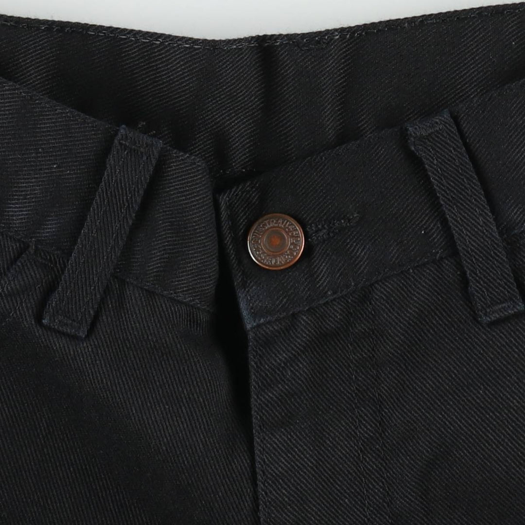 1990'S Levi's STA-PREST Euro Model Slacks Pants, Made in Italy, Men's W29 (approx.), Vintage cotton black type Vintage Second Hand