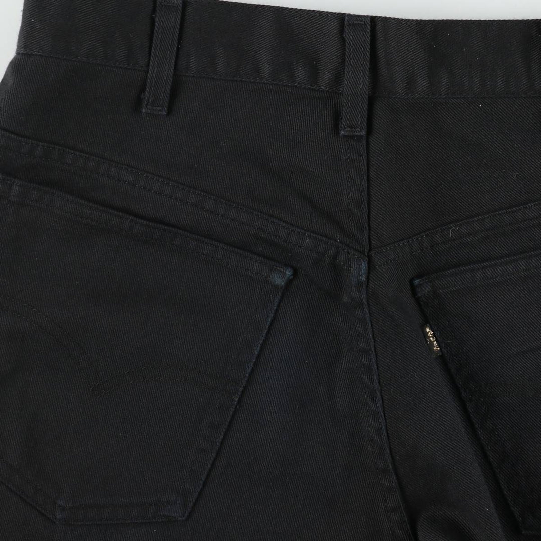 1990'S Levi's STA-PREST Euro Model Slacks Pants, Made in Italy, Men's W29 (approx.), Vintage cotton black type Vintage Second Hand