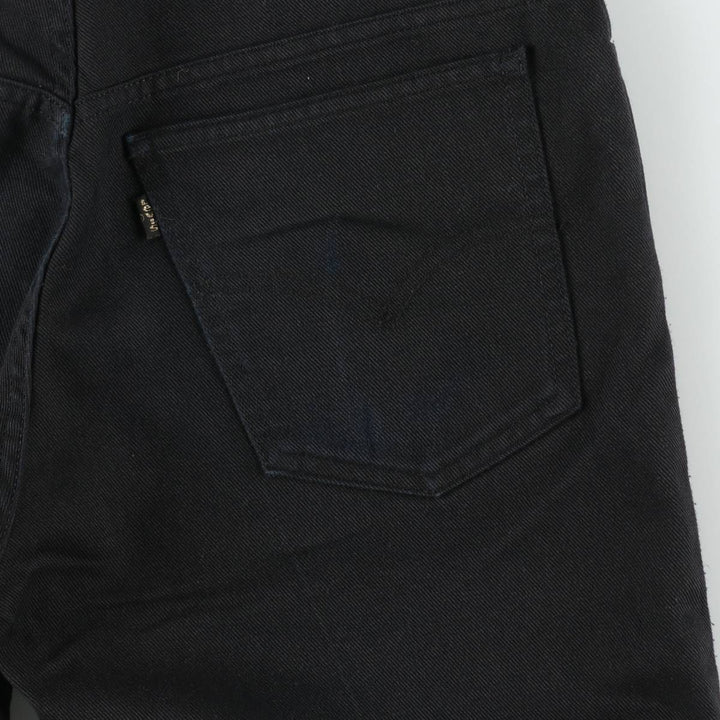 1990'S Levi's STA-PREST Euro Model Slacks Pants, Made in Italy, Men's W29 (approx.), Vintage cotton black type Vintage Second Hand