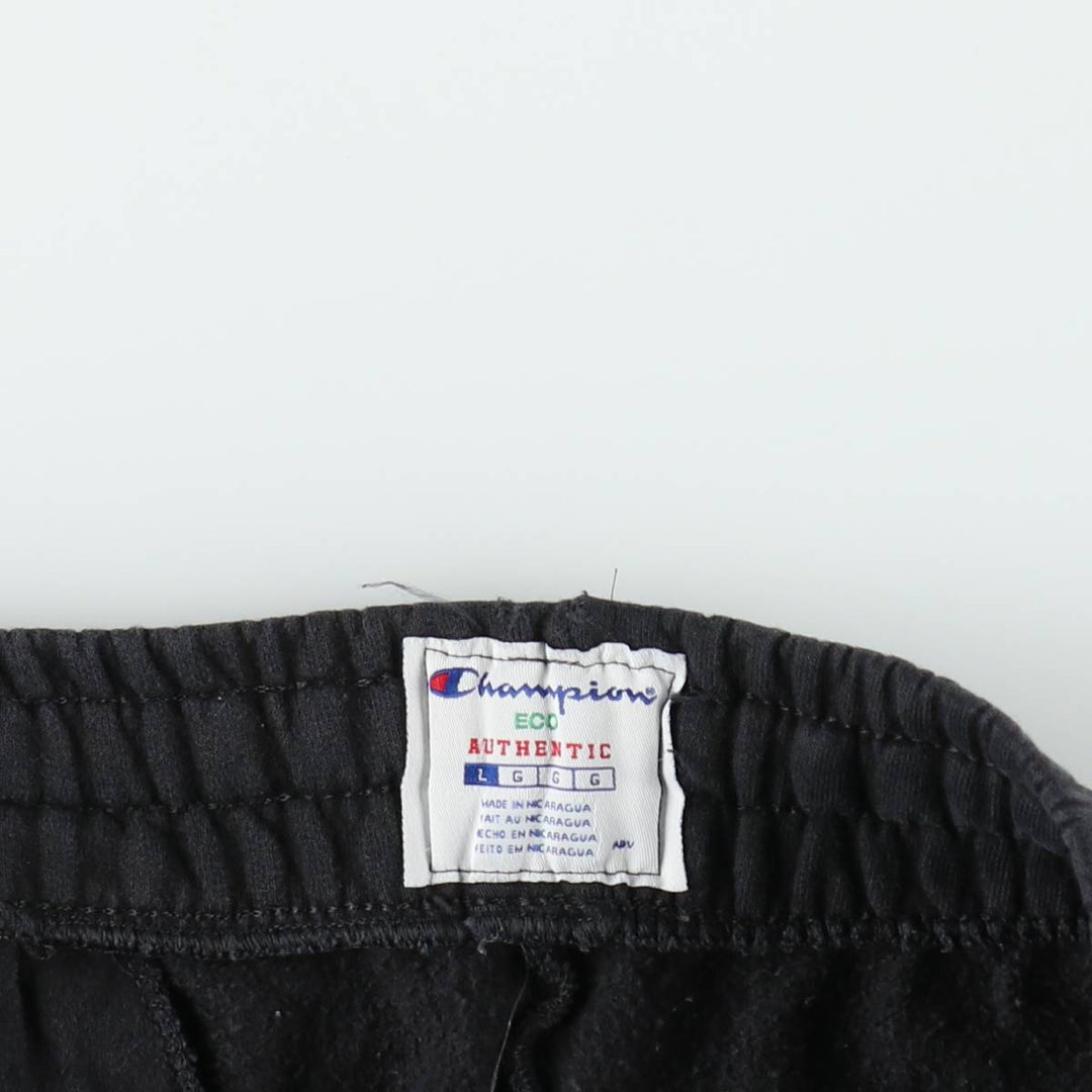 Champion ECO AUTHENTIC sweatpants (women's size L, equivalent to 2000s) cotton black type Vintage Second Hand
