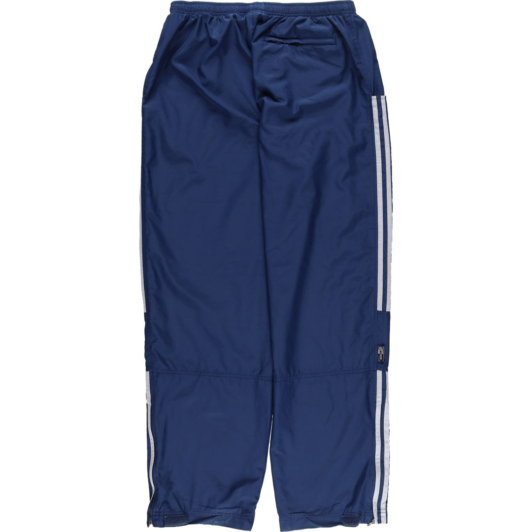 Adidas warm-up pants, nylon pants, crinkle pants, men's size L polyester blue type Vintage Second Hand