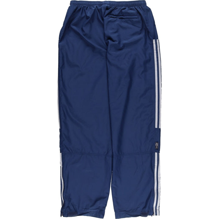 Adidas warm-up pants, nylon pants, crinkle pants, men's size L polyester blue type Vintage Second Hand