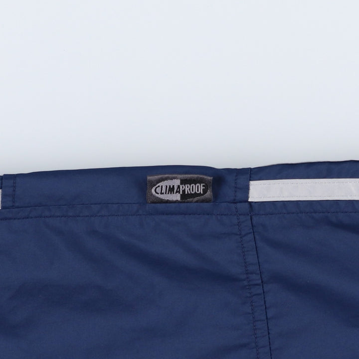 Adidas warm-up pants, nylon pants, crinkle pants, men's size L polyester blue type Vintage Second Hand