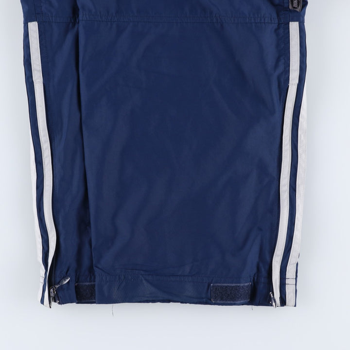 Adidas warm-up pants, nylon pants, crinkle pants, men's size L polyester blue type Vintage Second Hand