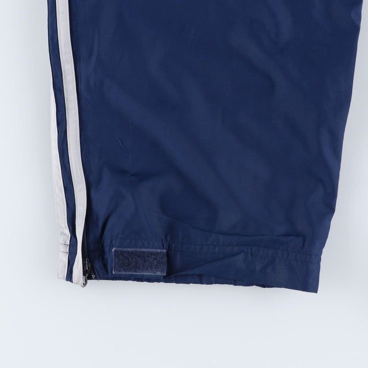 Adidas warm-up pants, nylon pants, crinkle pants, men's size L polyester blue type Vintage Second Hand