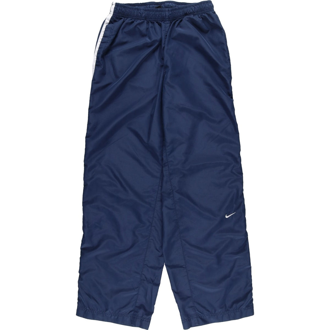 00'S Nike Warm-up Pants, Nylon Pants, Rustling Pants, Men's M Size polyester navy blue type Vintage Second Hand