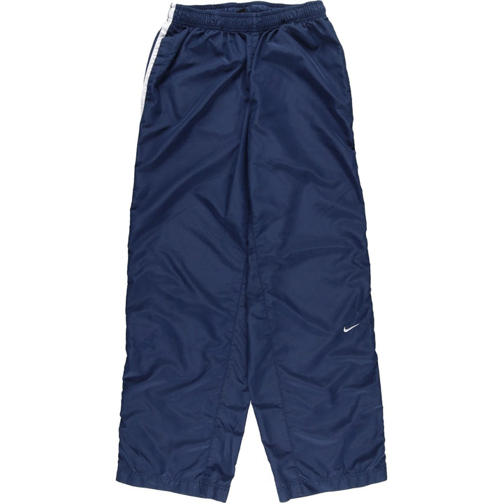 00'S Nike Warm-up Pants, Nylon Pants, Rustling Pants, Men's M Size polyester navy blue type Vintage Second Hand