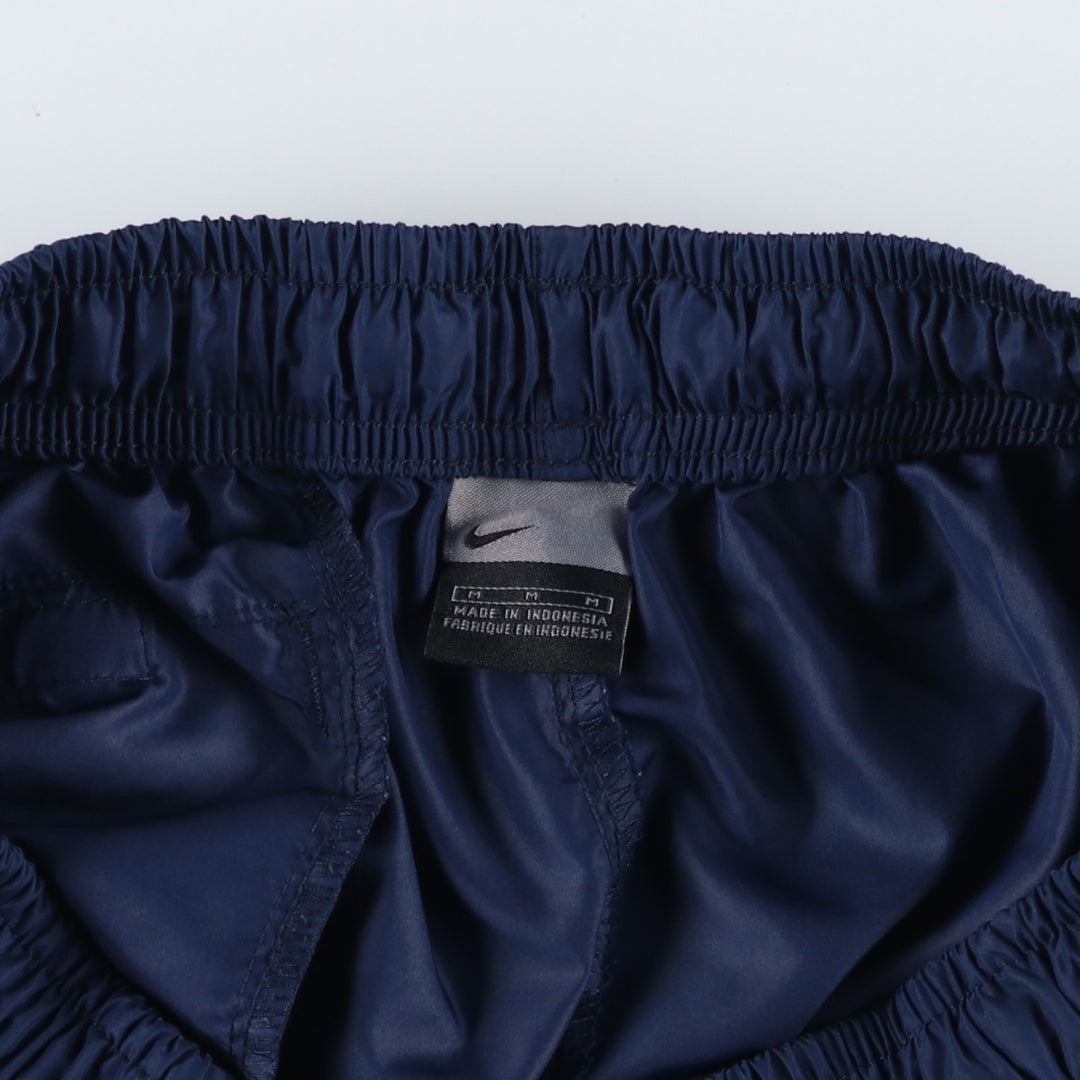 00'S Nike Warm-up Pants, Nylon Pants, Rustling Pants, Men's M Size polyester navy blue type Vintage Second Hand