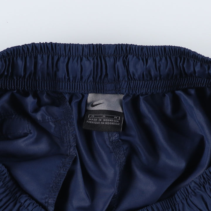 00'S Nike Warm-up Pants, Nylon Pants, Rustling Pants, Men's M Size polyester navy blue type Vintage Second Hand