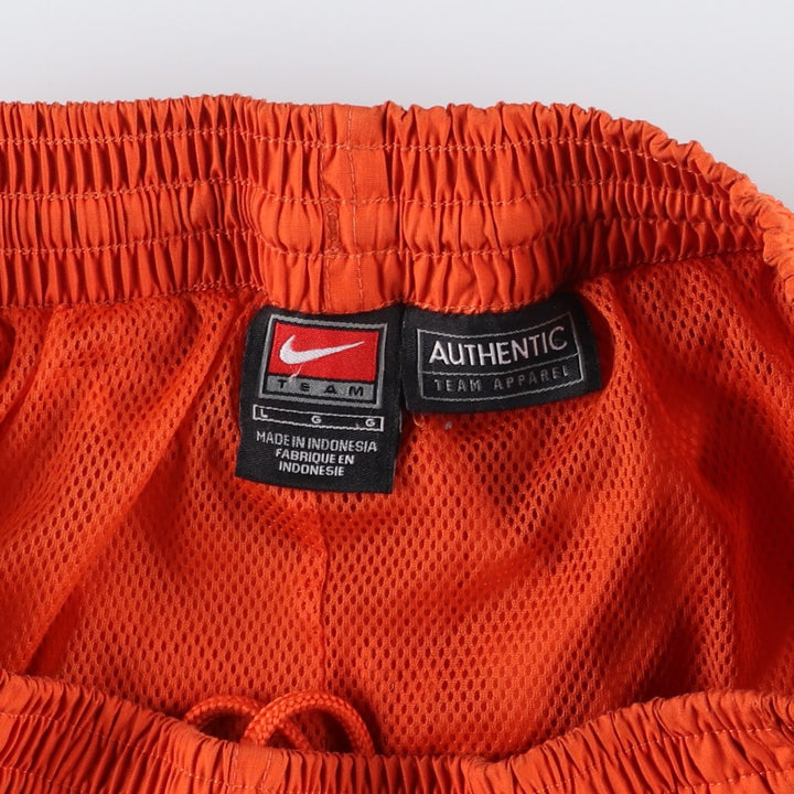 90'S Nike Team Warm-up Pants, College Style Nylon Pants, Men's Size L (Equivalent), Vintage polyester orange type Vintage Second Hand