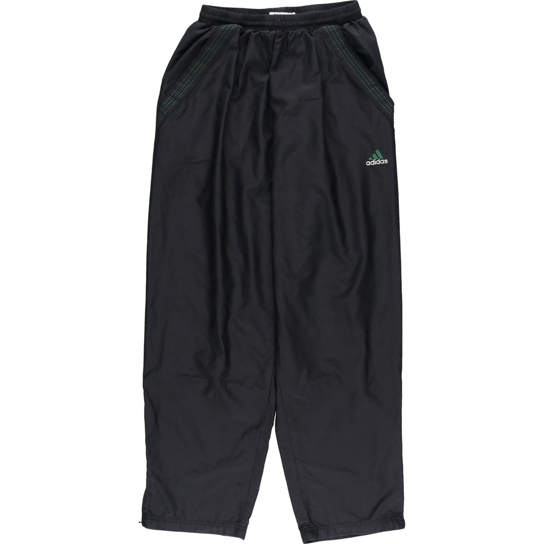 90s-00'S Adidas Warm-Up Pants, Nylon, Shaka Shaka Pants, Men's Size L, Vintage polyester black type Vintage Second Hand