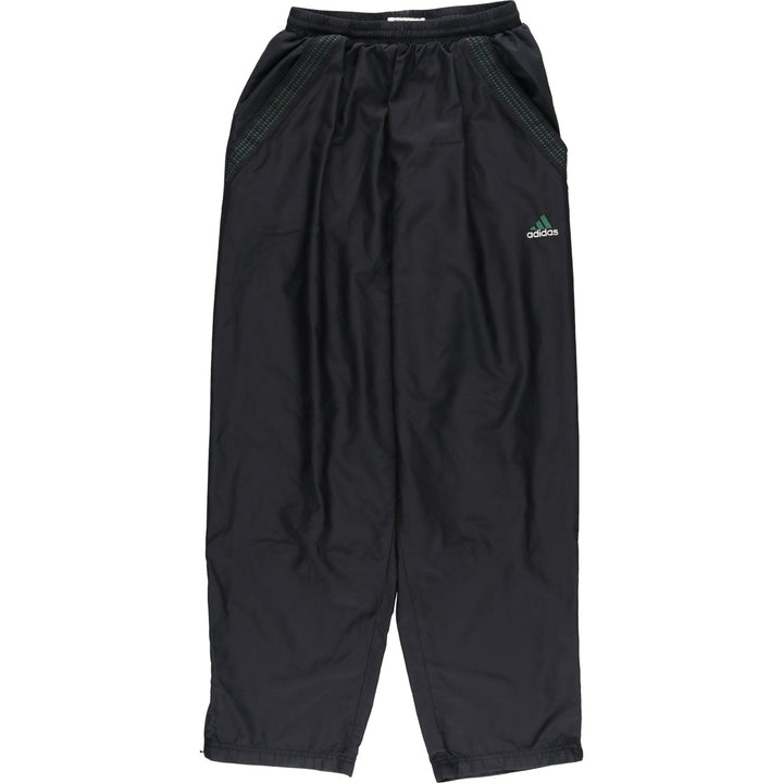 90s-00'S Adidas Warm-Up Pants, Nylon, Shaka Shaka Pants, Men's Size L, Vintage polyester black type Vintage Second Hand