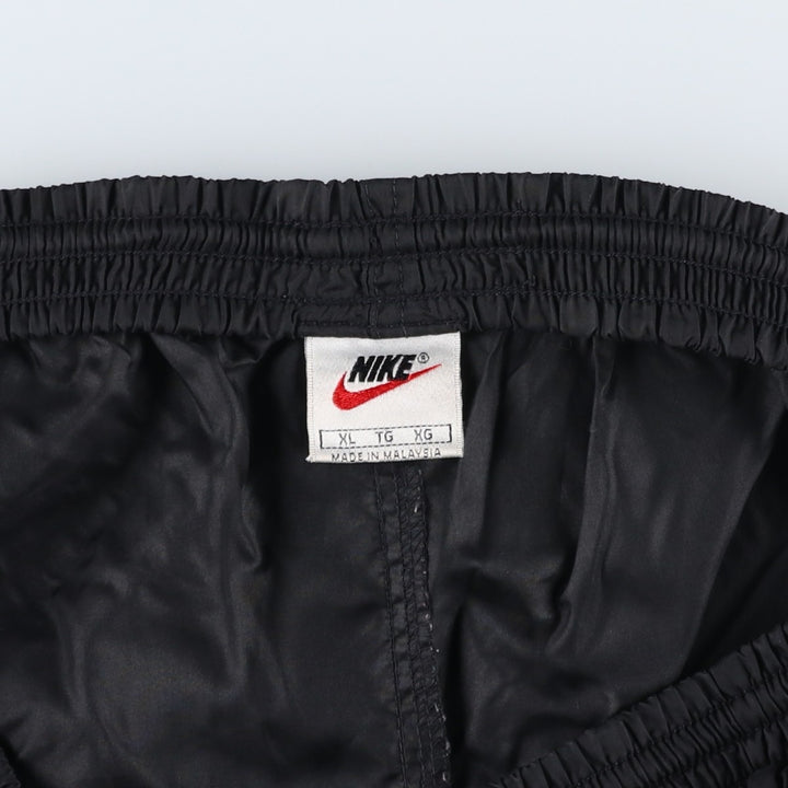 90'S Nike Nylon Pants, Shaka Shaka Pants, Men's XL Size, Vintage Nylon black type Vintage Second Hand