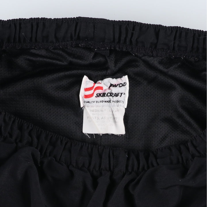 2000'S US Military Issue SKILCRAFT IPFU PANTS ARMY Training Pants Nylon Pants (Men's Size M) Nylon black type Vintage Second Hand
