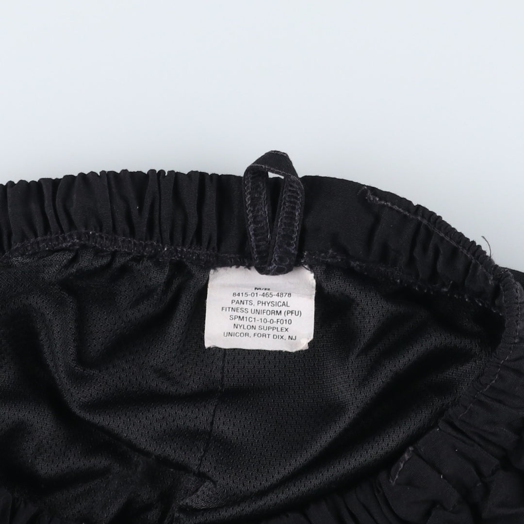US Military Issue PFU Training Pants, Nylon Pants, Made in USA, Size M Nylon black type Vintage Second Hand