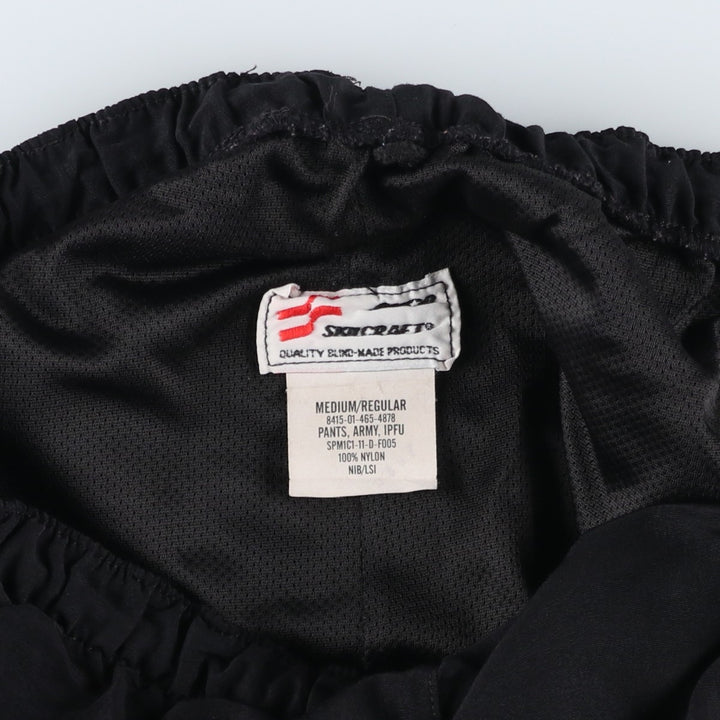 Authentic US military SKILCRAFT IPFU PANTS ARMY training pants, nylon, crinkly pants, made in USA, men's size M Nylon black type Vintage Second Hand