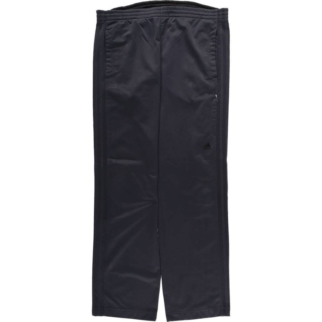 Adidas adidas jersey pants track pants men's size L polyester black type Vintage Second Hand