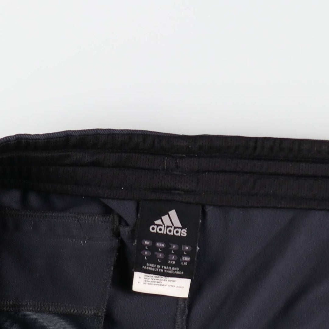 Adidas adidas jersey pants track pants men's size L polyester black type Vintage Second Hand
